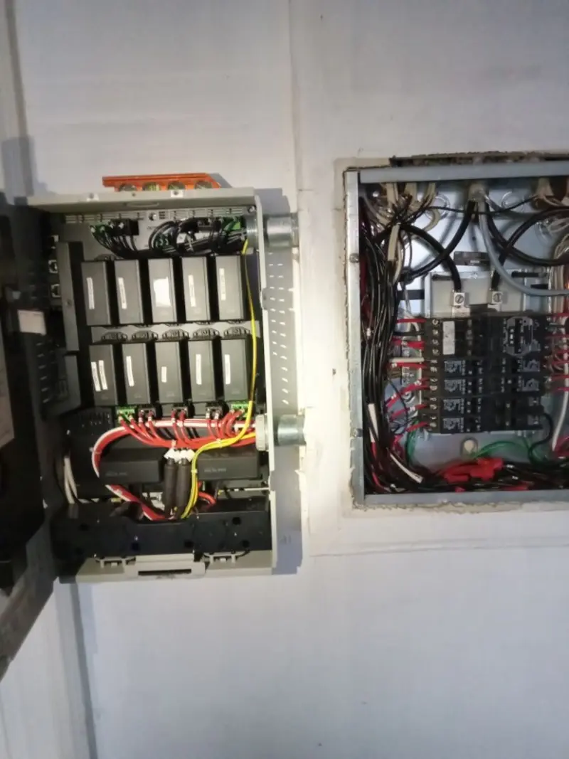 Electrical panel upgrade completed for Security Camera Wiring in Beech Grove